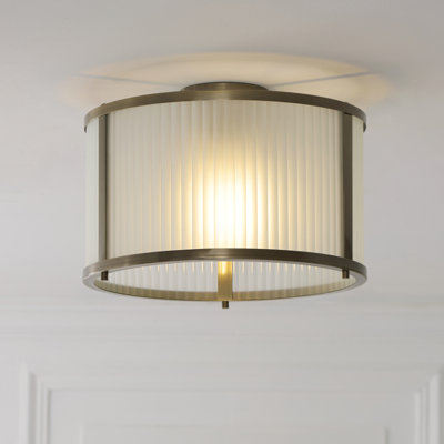 Anesty Frosted Glass Flush Mount