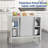 39 X 19 Inches Stainless Steel Prep Table With Cabinet And 2 Sliding Doors