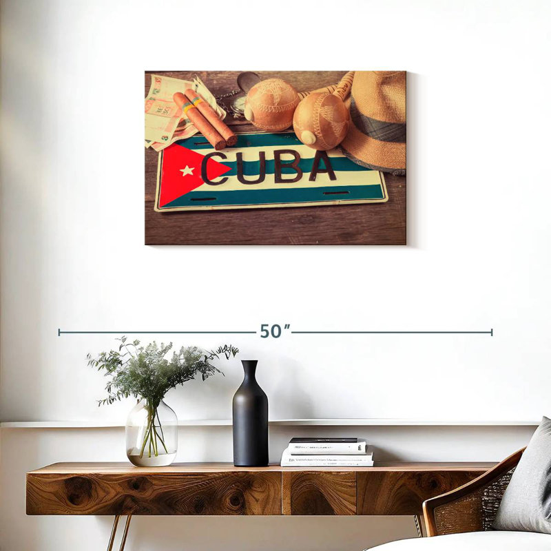 All About Cuba, 20" H x 30" W