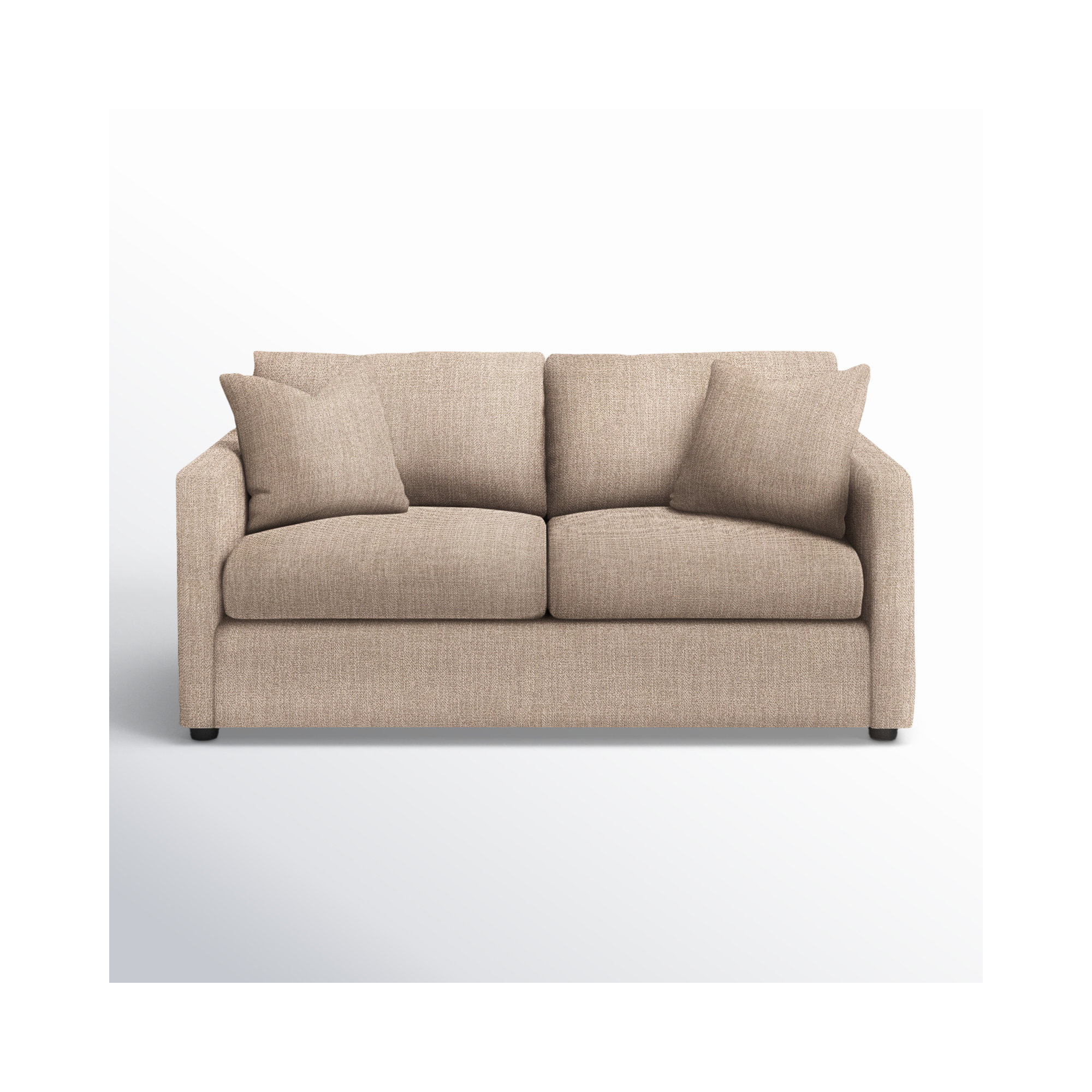 Godwin 67'' Upholstered Sleeper Sofa, Conversation Linen Basketweave