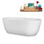Baignoire autoportante 63 "avec drain interne Streamline-101683092