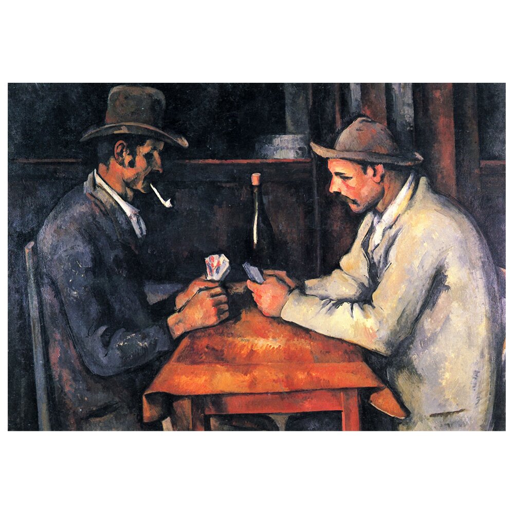 Leinwandbild Kartenspieler von Paul Cezanne