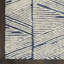 Beva Geometric Handmade White/Blue Area Rug-2006192106