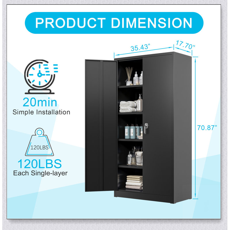 Armoire de rangement en acier