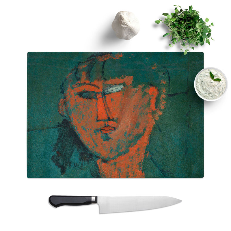 Testa Rossa by Amedeo Modigliani Chopping Board, 28.5cm W x 39cm L