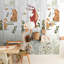 Orom II Collection Forest Creatures 62.5-inches wide x 9.18-feet high 3-panel Wall Mural