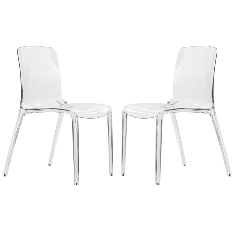 Chaise de salle à manger empilable Lade, Clair, Individuel