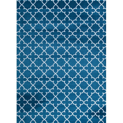 Tapis intérieur / extérieur turquoise Alanson