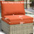 Carolle 7-Piece Modular Outdoor Rattan Seating Set with Cushions, Swivel & Rocking Chairs, Patio Table with Built-In Lights for Deck or Backyard-195036623