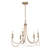 Fieldhouse 5-Light Unique Drum Gold Chandelier