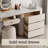 Makeup Vanity with Light mirror,4 drawers,1 chair