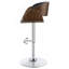 Tabouret de bar réglable noir et chrome