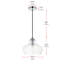 Luminaire suspendu en dome simple à 1 lumière Inola-1834647878