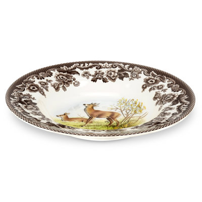 Assiette à soupe 9 po Spode Woodland