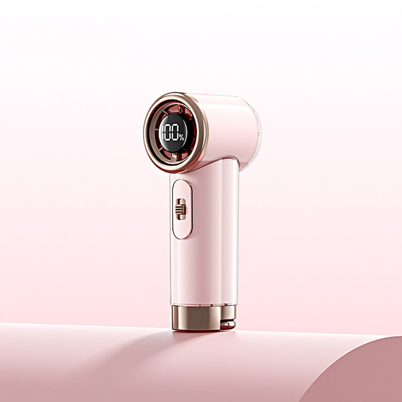 Mini ventilateur USB à main à grande vitesse kbndieu avec des vents forts réglables à 100 vitesses, Pink