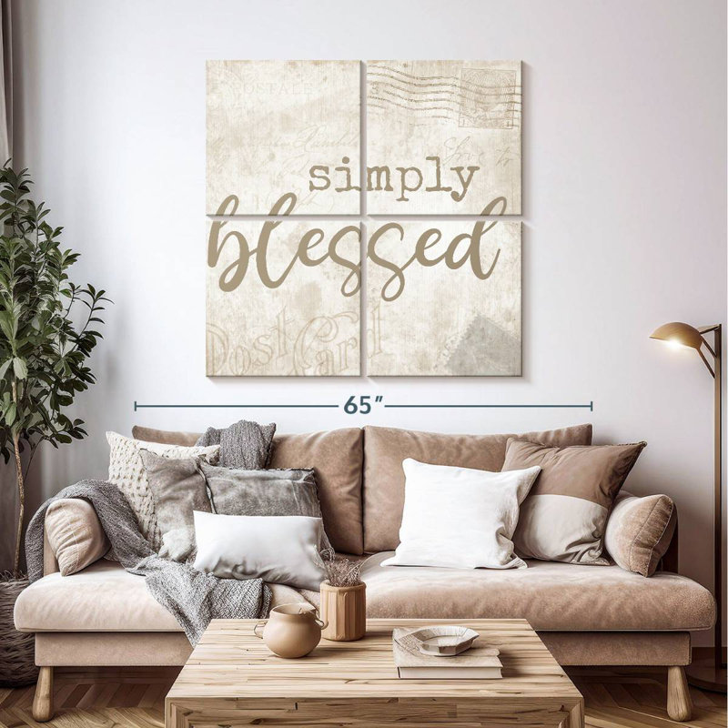 Tergel Postcard Blessed, 45" H x 45" W