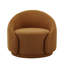 Fauteuil demi-tonneau pivotant rembourré Aunna-187769676