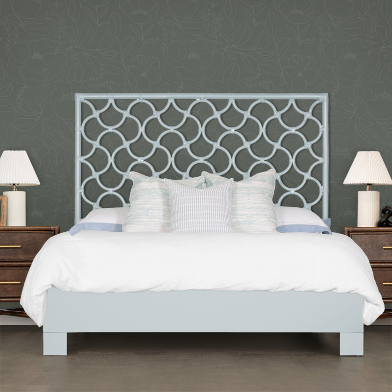 Mar Collection Headboard, Full / Double, Light Blue