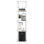 Tarris Book Shelf, 5-Tier Square Open Frame Display Shelf, Corner Storage Shelves with Storage Bin, Shelving Unit, for Organization, Living Room, Garage, Home Office, Amber Pine-617273369