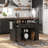 Farmhouse Kitchen Island with Drop Leaf-1548153181