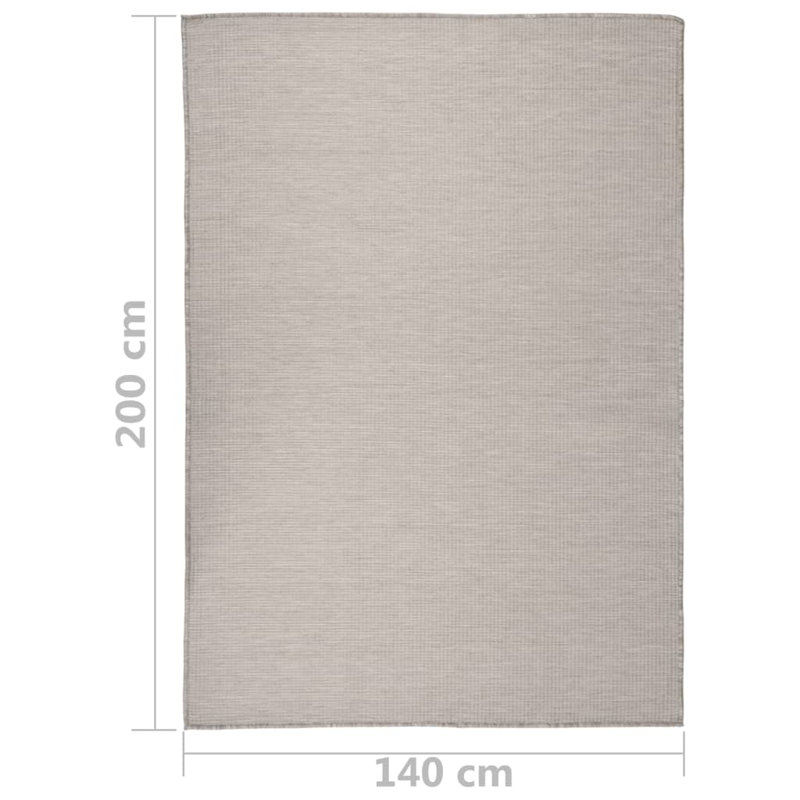 Phares Solid Colour Hand Woven Area Rug, Rectangle 140 x 200cm