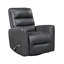 Fauteuil inclinable et oscillant beige en similicuir-1223831740