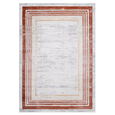 8X10 BordeNon-Shedding Living Room Bedroom Dining Home Office Stylish and Stain Resistant Area Tellervo