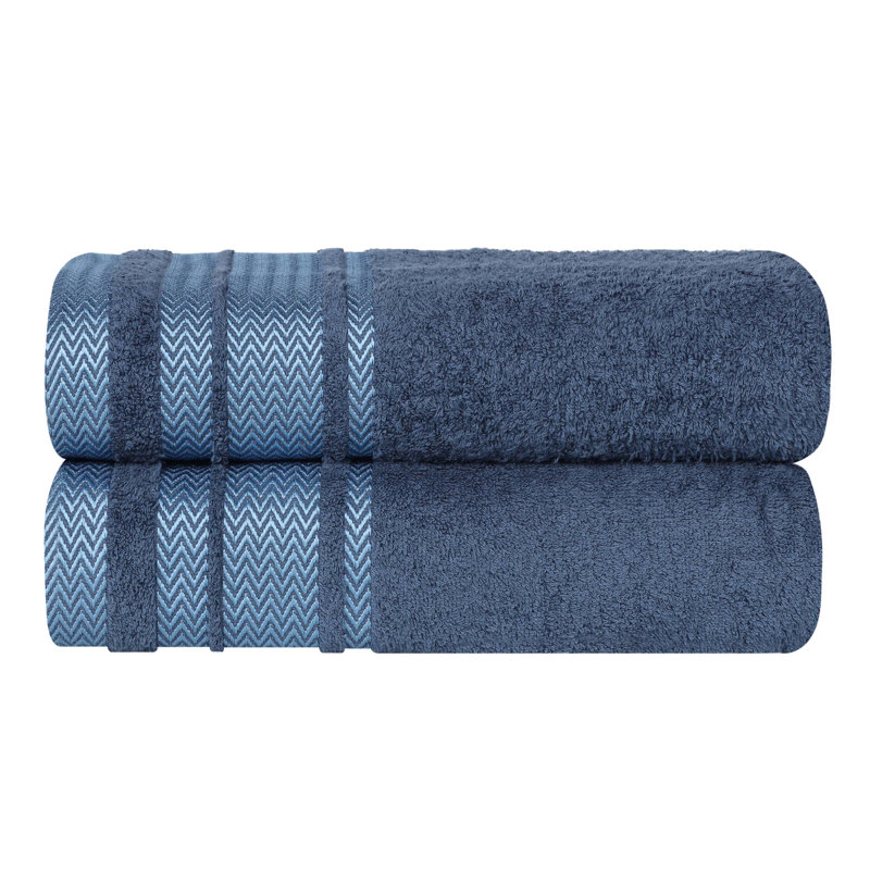 Serviette de bain Haidar, Bleu marine