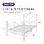 Anterrio Metal Open-Frame Bed with Butterfly Pattern Design Headboard and Footboard-88569661-88568931