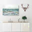 Mountain Above Ocean Ripples - Wrapped Canvas-56638703