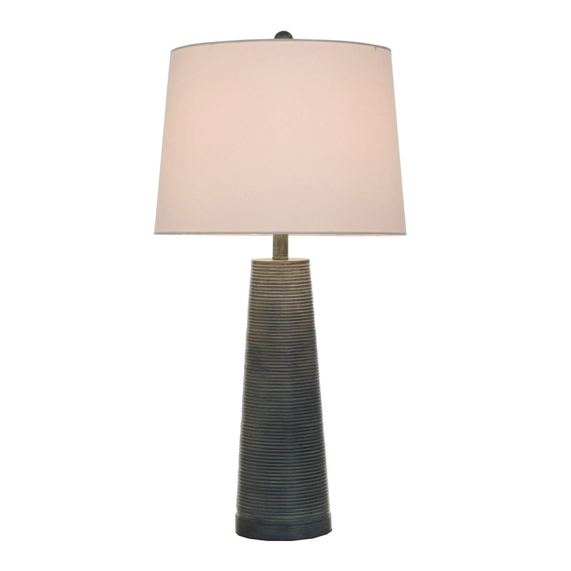 Bolte Resin Table Lamp, Denim Washed