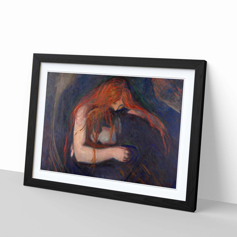 Edvard Munch - Single Picture Frame Painting, Black