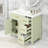36" Bathroom Vanity with Sink Top, Bathroom Vanity Cabinet with Two Doors and Three Drawers, Solid Wood , MDF Boards ,One Package, White-green-212496895