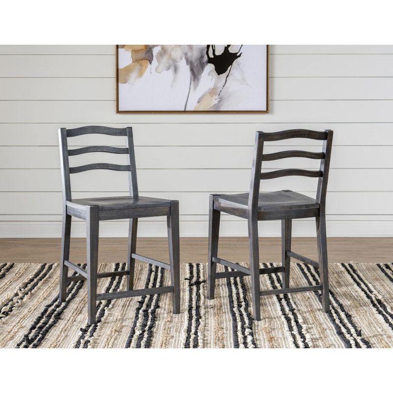 Mizuki Dianelly COUNTER HEIGHT LADDER BACK CHAIR