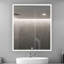 AQUADOM Edge l 24 po x H 32 po, miroir mural de salle de bain avec gradateur, désembueur, commande tactile, rétroéclairé et installation frontale, verticale ou horizontale.-92499954
