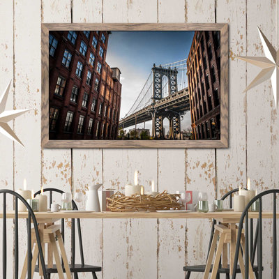 «Manhattan NYC», reproduction de photo encadrée