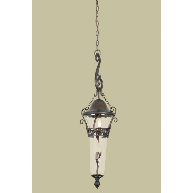 Luminaire suspendu d'extérieur 2 LT Anastasia Kalco, Bronze brillant