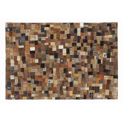Margrett Handwoven Brown Rug