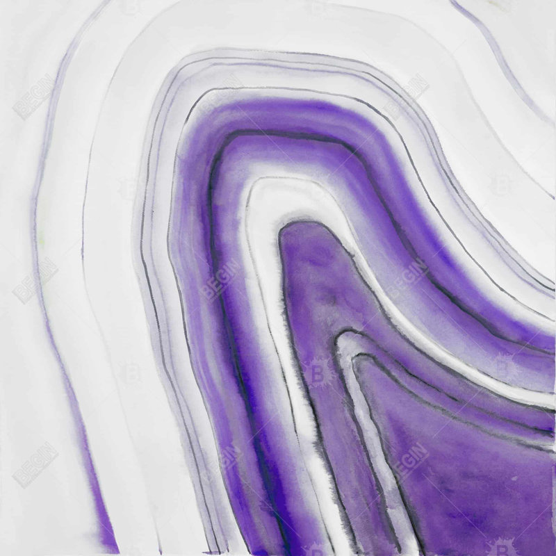 " Purple Round Geode "