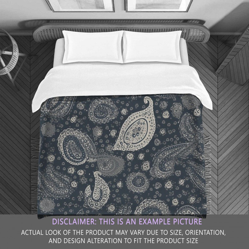 Édredon en microfibre Botanical, Très grand édredon