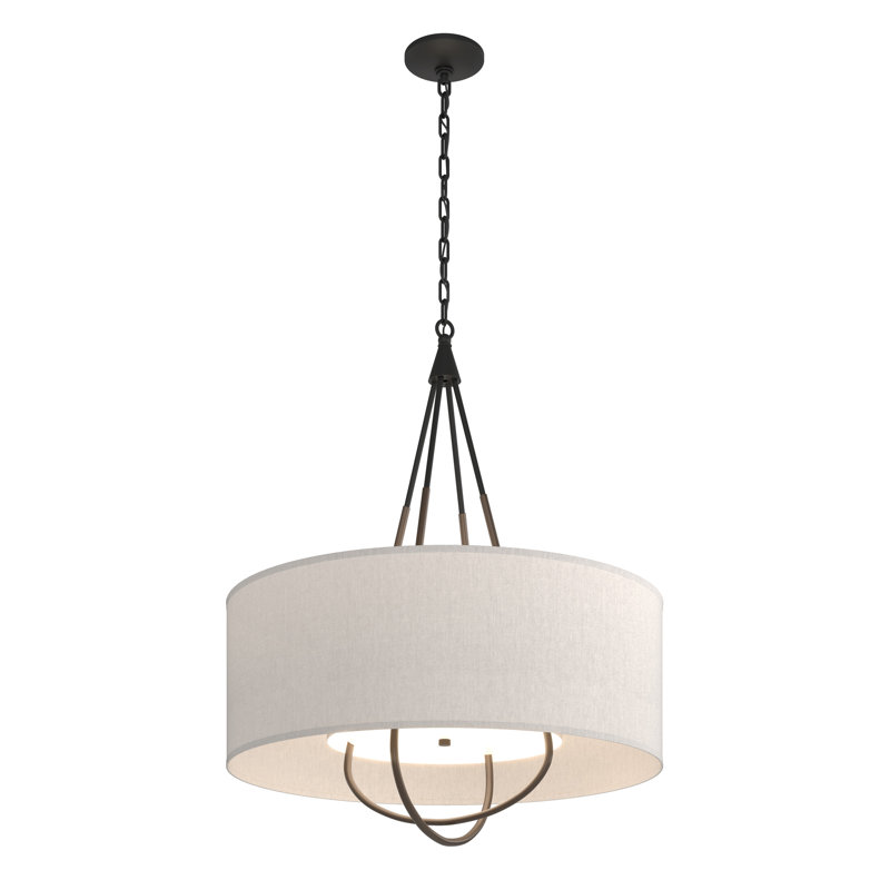 Loop 4 - Light Chandelier, Bronze, Black, Flax