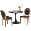 Ensemble de table de salle à manger ronde 31,5 "et 2 chaises à dossier rond-622080977-622080974