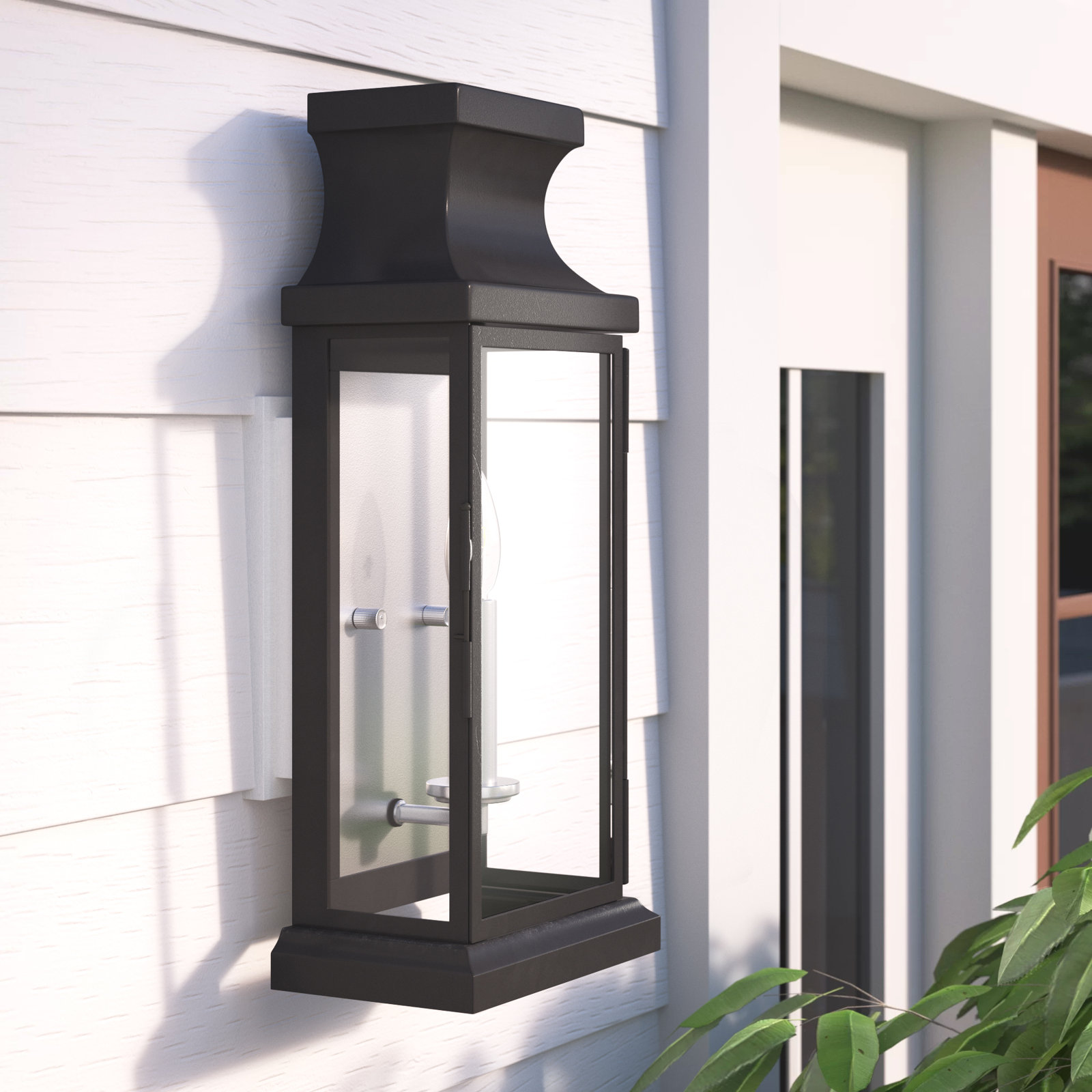 Noralee Outdoor Sconce, 17" H x 7.25" W x 7.25" D