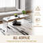 Table basse Homcom 39,25 po en acrylique à chute d'eau de 15,25 po de long Homcom