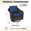 Ensemble de 2 chaises de patio pivotantes avec coussins-2002614003