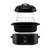 Nesco Black Porcelain 18 qt Roaster Oven 17.5 in. H X 10 in. D X 26 in. W