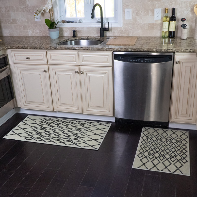 Tapis de cuisine polyvalent 2 pièces