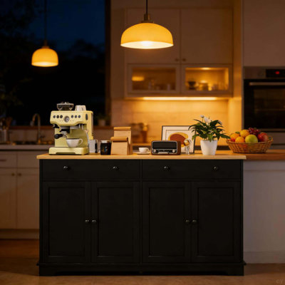 Buffet de style nordique avec tiroirs de rangement, buffet, tablettes réglables pour votre maison