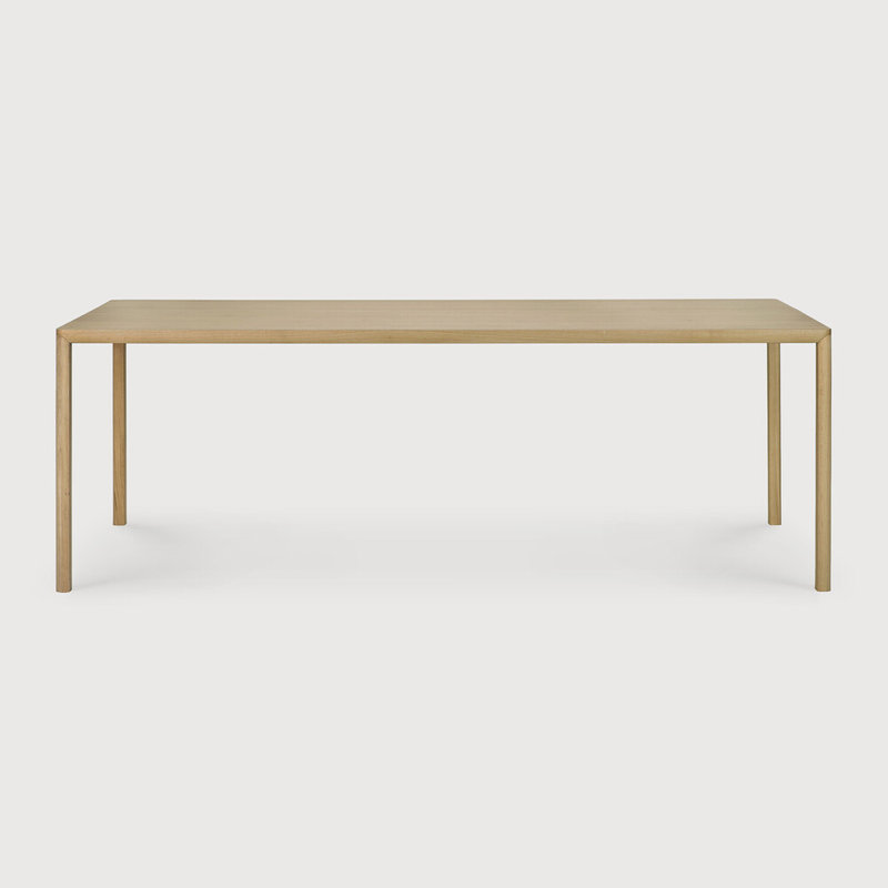 Air Solid Oak Dining Table, 37.41" W x 86.62" L