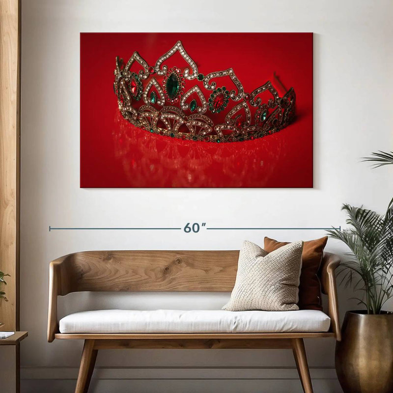 Couronne de princesse élégante Kerner, H 32 po x l 48 po